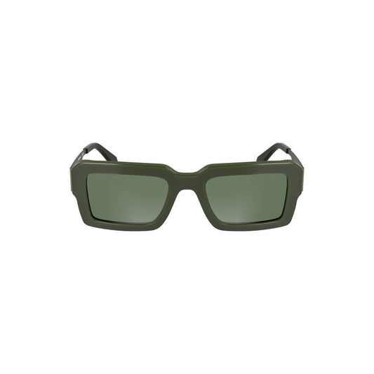 Calvin Klein – Grüne Acetat-Sonnenbrille für Damen