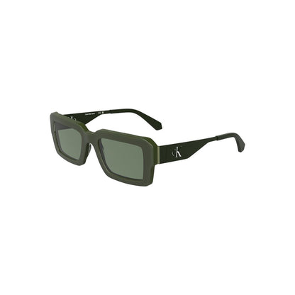 Calvin Klein – Grüne Acetat-Sonnenbrille für Damen