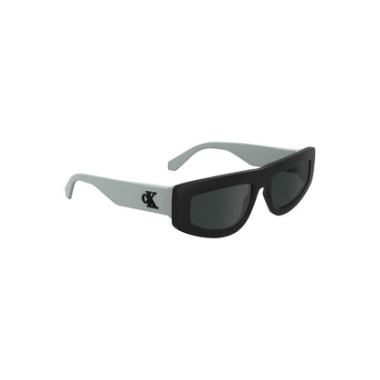 Calvin Klein – Schwarze Sonnenbrille aus biobasiertem Stoff