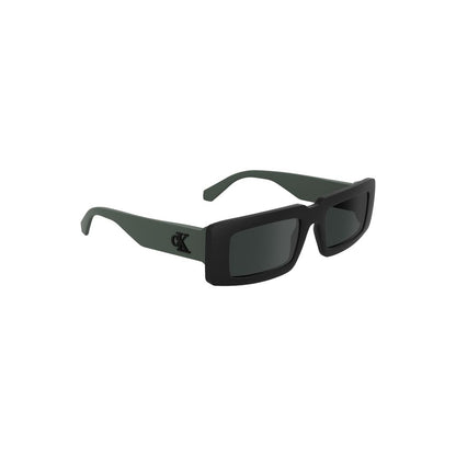 Calvin Klein – Schwarze Sonnenbrille aus biobasiertem Stoff