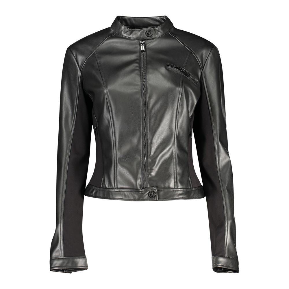 Guess Jeans Schwarze Polyethylenjacken und Mäntel