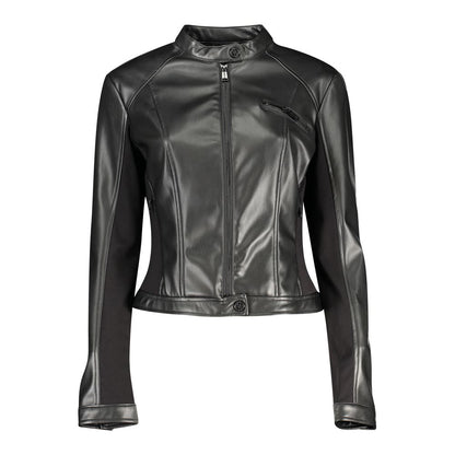 Guess Jeans Schwarze Polyethylenjacken und Mäntel