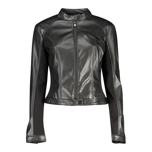 Guess Jeans Schwarze Polyethylenjacken und Mäntel