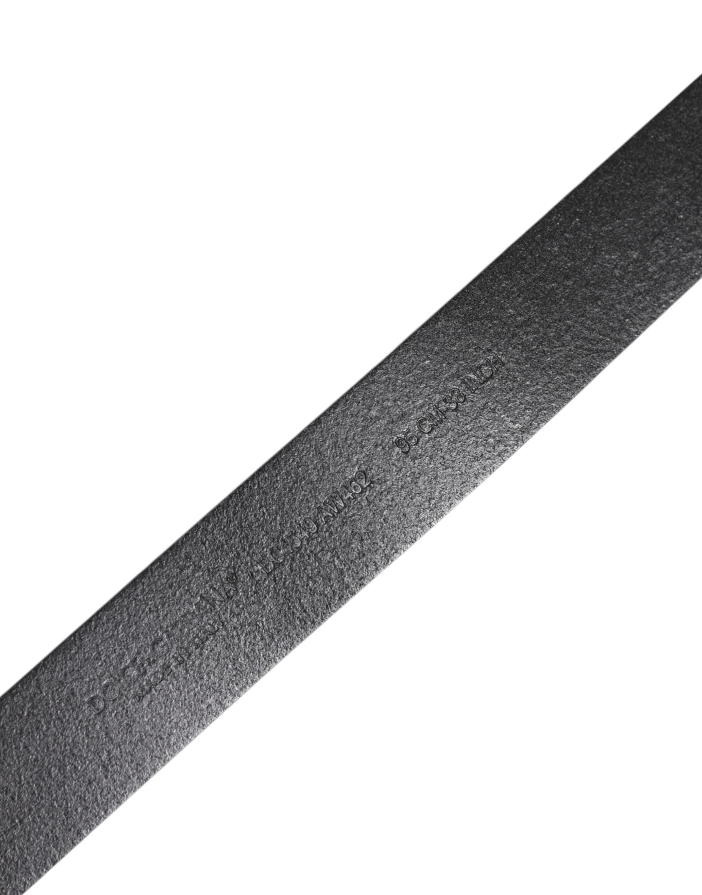 Dolce &amp; Gabbana Black Classic Leather Metal Buckle Belt