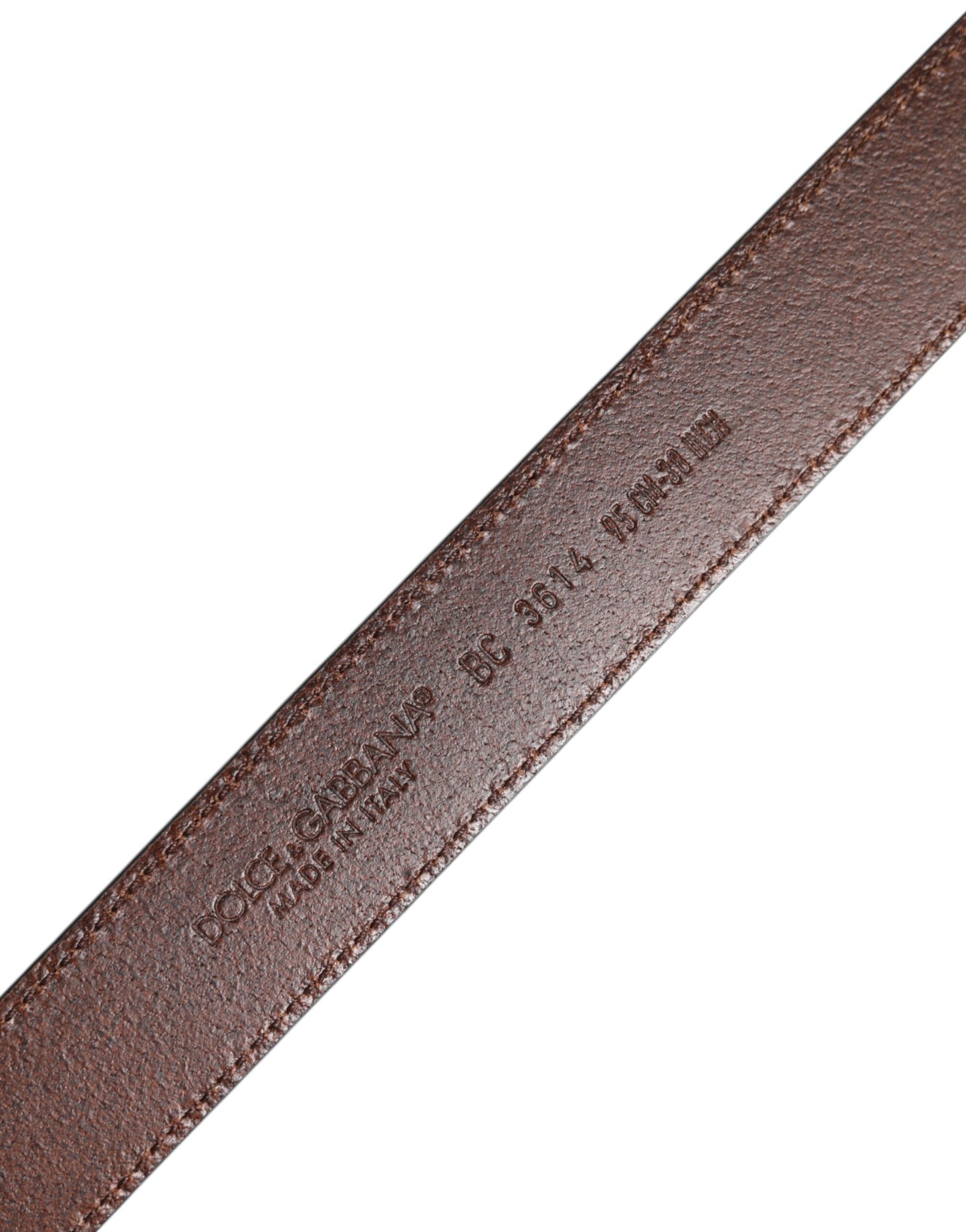 Dolce &amp; Gabbana Green Classic Leather Metal Buckle Belt