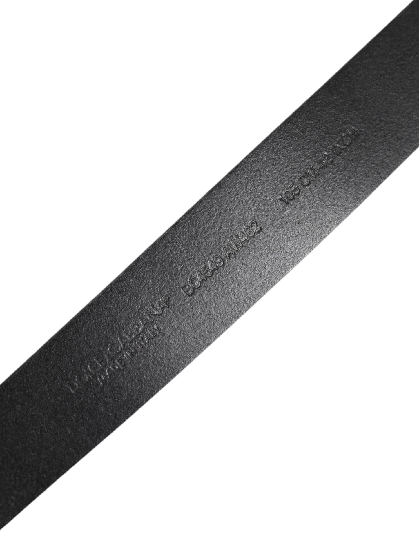 Dolce &amp; Gabbana Black Classic Leather Metal Buckle Belt