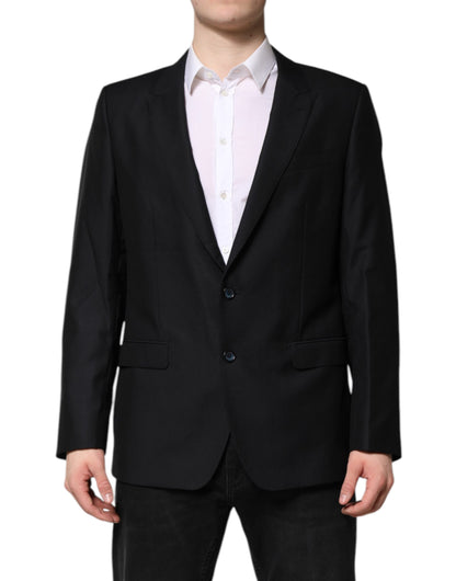 Dolce &amp; Gabbana Dunkelblaue MARTINI Wollblazer-Manteljacke