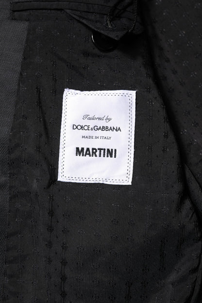 Dolce &amp; Gabbana Dunkelgrauer MARTINI 2-teiliger einreihiger Anzug