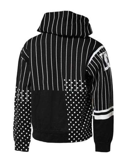 Dolce &amp; Gabbana – Kapuzenpullover mit schwarzen und weißen Streifen