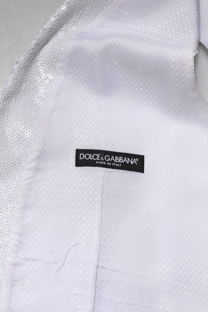 Dolce &amp; Gabbana Weiße Weste mit Pailletten