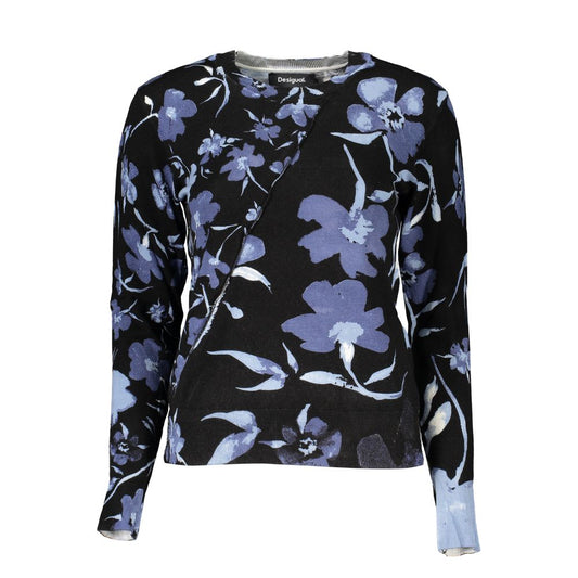 Desigual – Schicker Pullover mit Rundhalsausschnitt und Kontrast