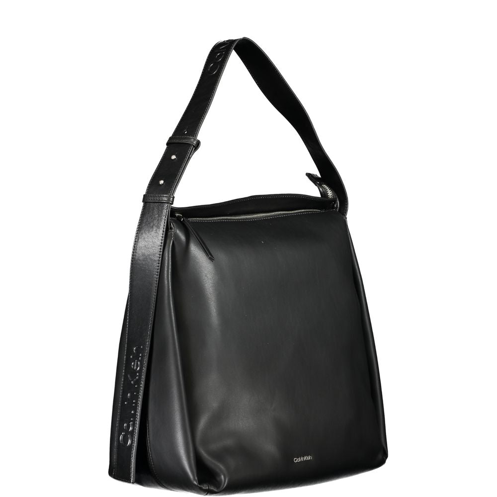 Calvin Klein Schwarze Polyester-Handtasche