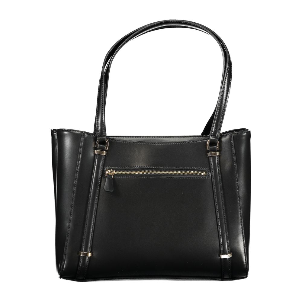 Guess Jeans – Schwarze Polyethylen-Handtasche