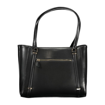 Guess Jeans – Schwarze Polyethylen-Handtasche