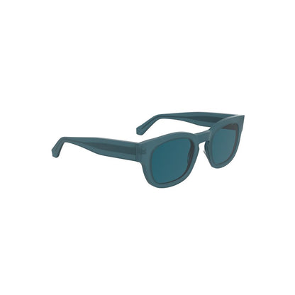 Calvin Klein – Blaue Acetat-Sonnenbrille für Damen