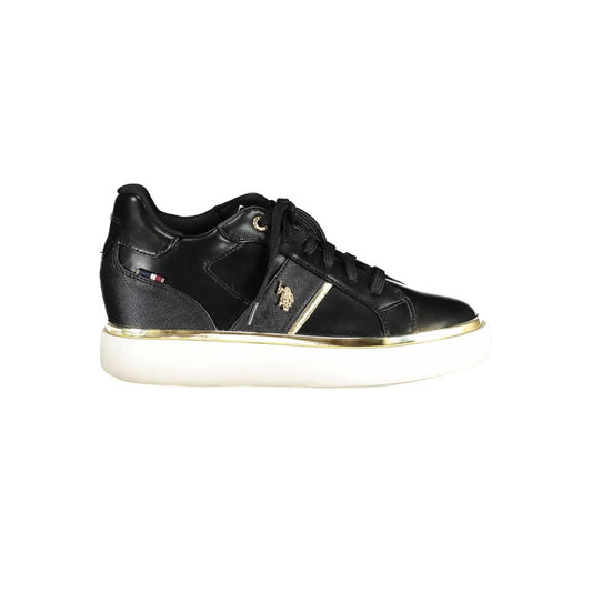 US POLO ASSN. Schwarze Polyester-Damen-Sneaker