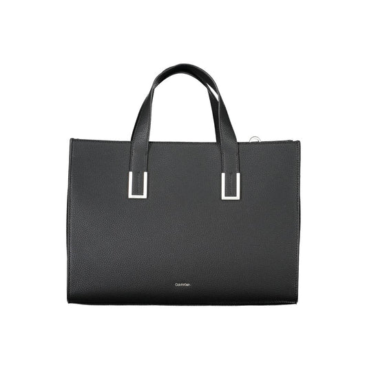 Calvin Klein Schwarze Polyester-Damenhandtasche