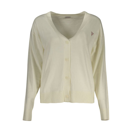 Guess Jeans – Weißer Polyesterpullover