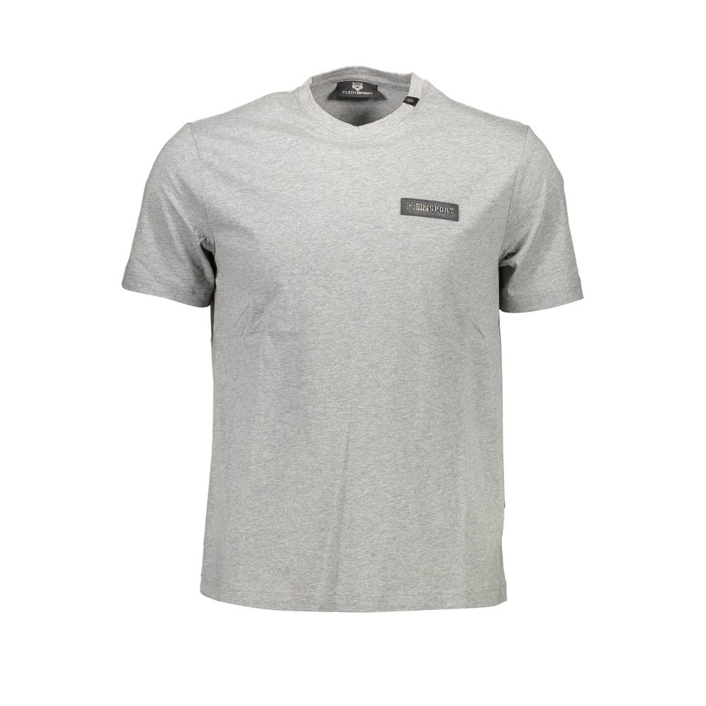 Plein Sport Graues Baumwoll-T-Shirt für Herren