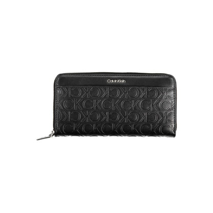 Calvin Klein – Schwarze Polyethylen-Geldbörse für Damen