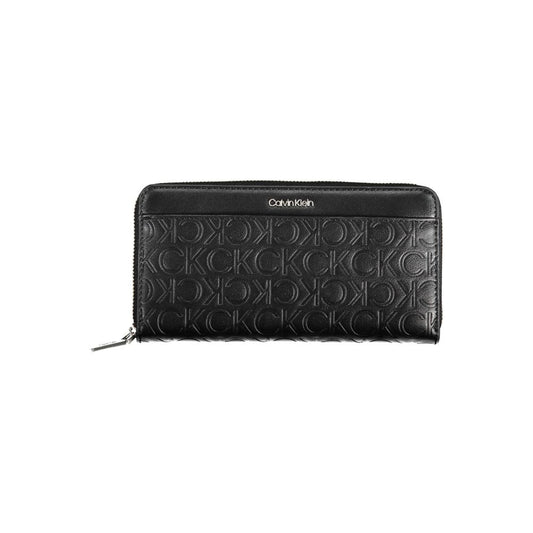 Calvin Klein – Schwarze Polyethylen-Geldbörse für Damen