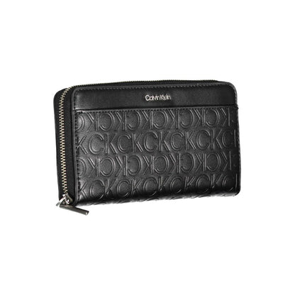 Calvin Klein – Schwarze Polyethylen-Geldbörse für Damen