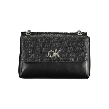 Calvin Klein Schwarze Polyester-Handtasche