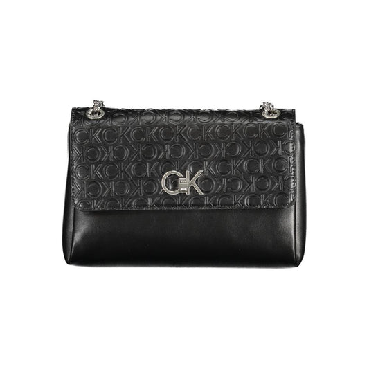 Calvin Klein Schwarze Polyester-Handtasche
