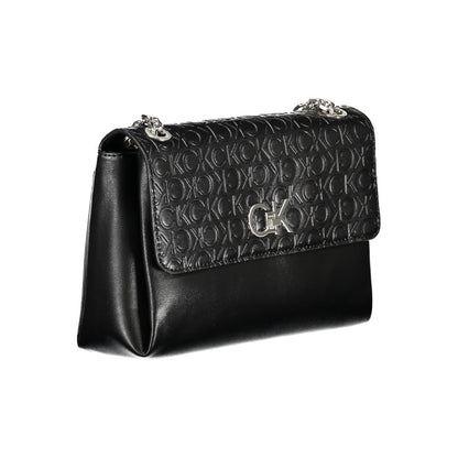 Calvin Klein Schwarze Polyester-Handtasche
