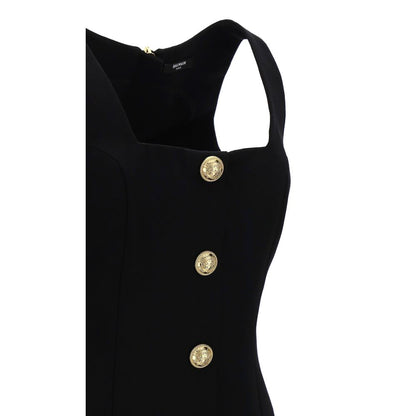 Balmain Schwarzes Wollkleid für Damen