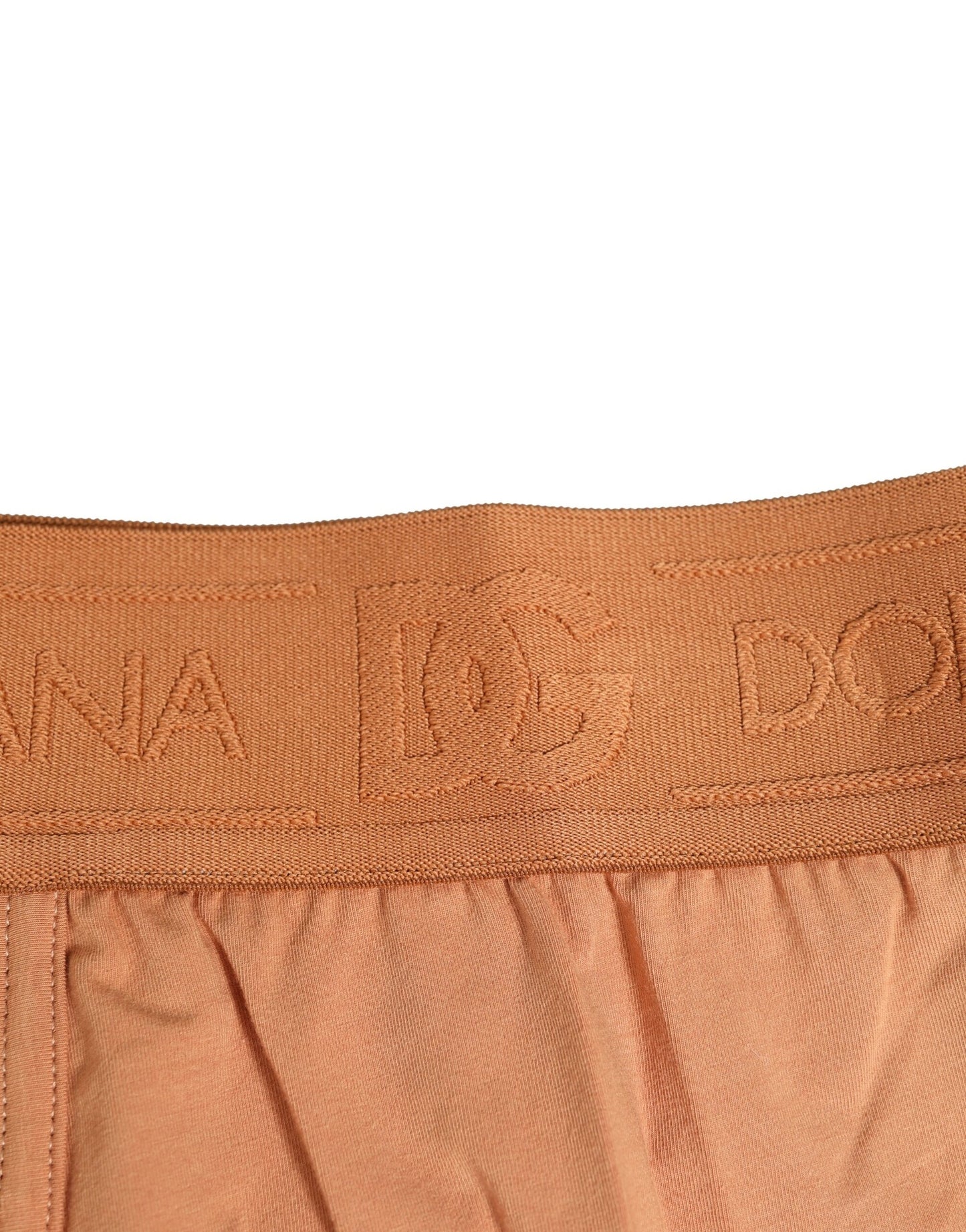 Dolce &amp; Gabbana Brown Cotton Stretch Regular Boxer Underwear
