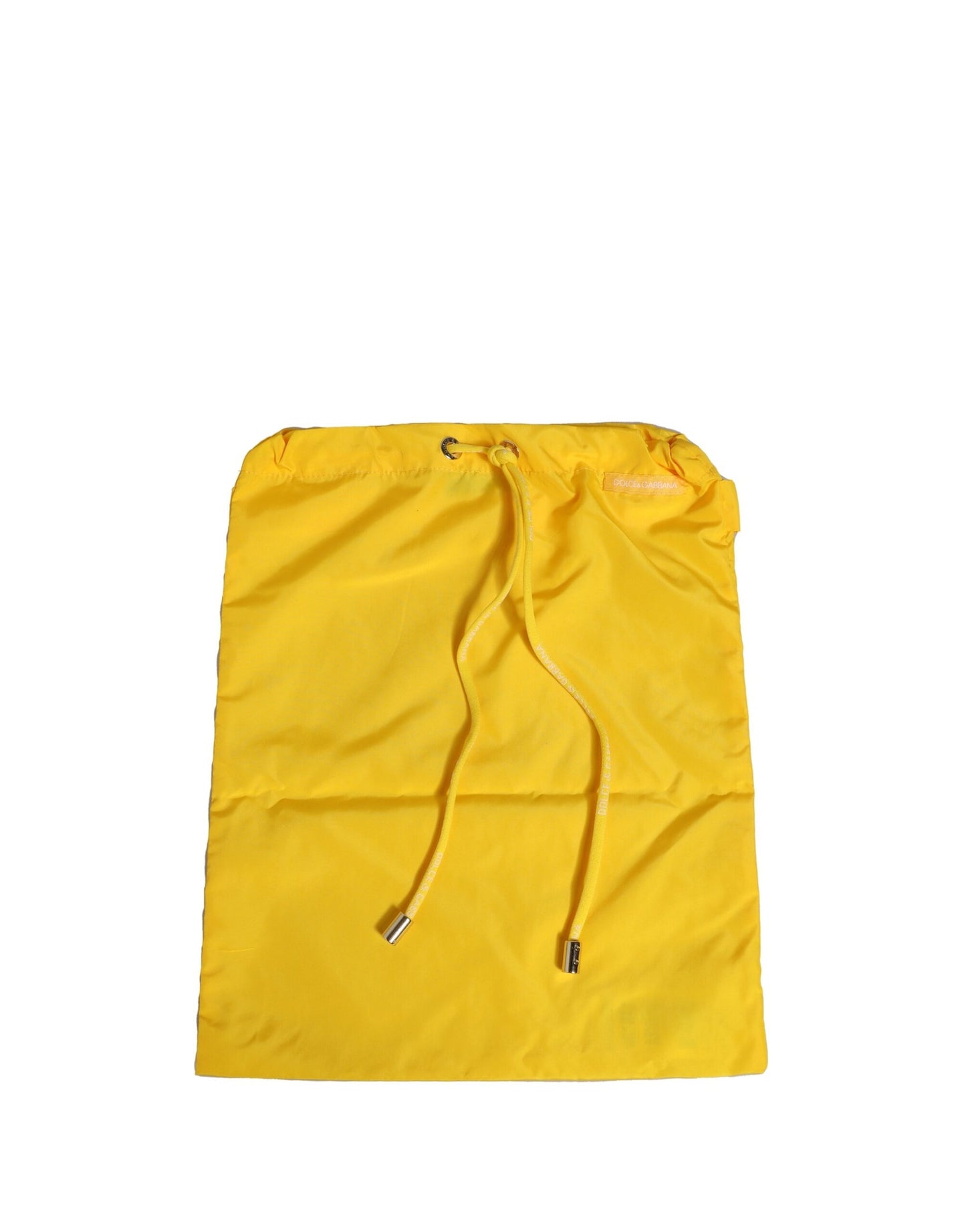 Dolce &amp; Gabbana Yellow Waistband Logo Beachwear Brief Swimwear