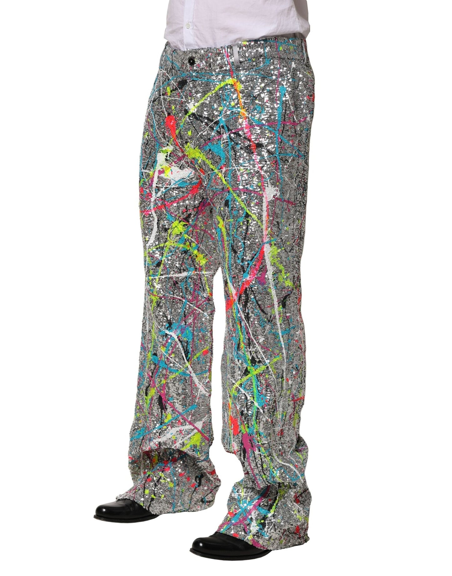Dolce &amp; Gabbana Multicolor Sequined Embellished Pants