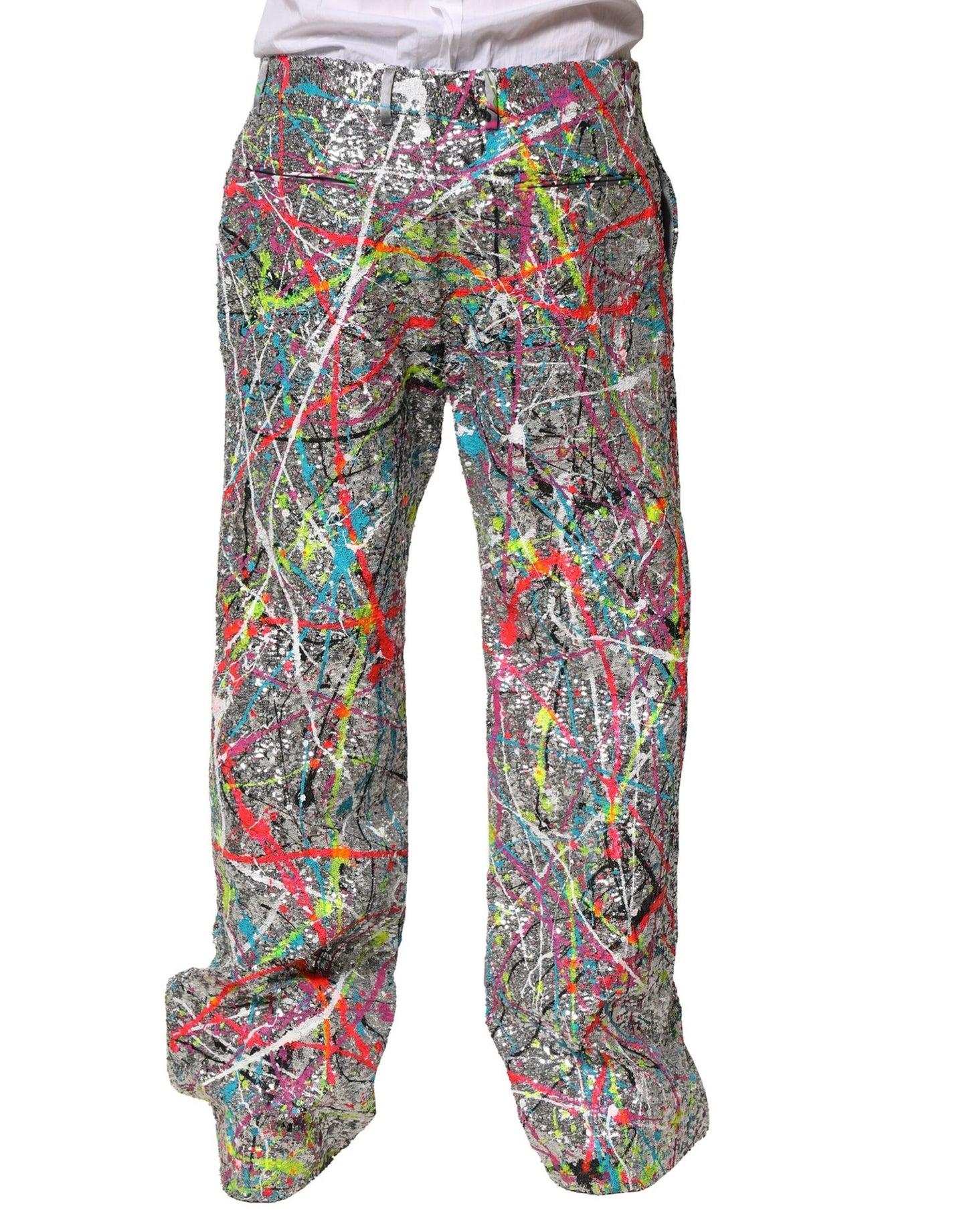 Dolce &amp; Gabbana Multicolor Sequined Embellished Pants