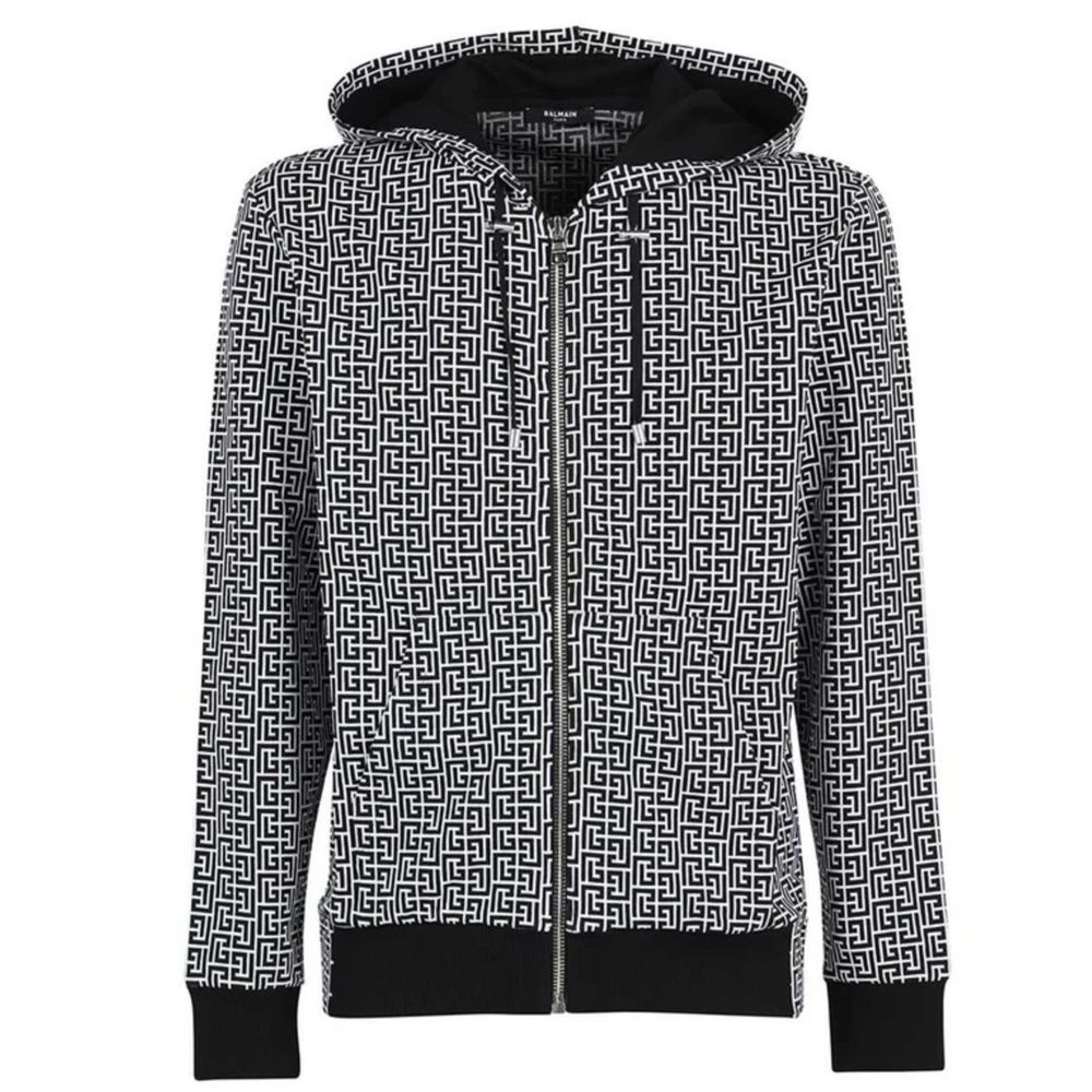 Balmain – Schwarzer Baumwollpullover