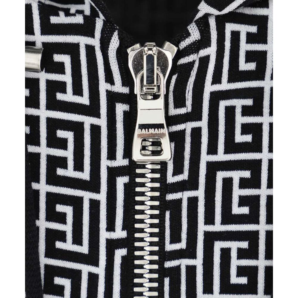 Balmain – Schwarzer Baumwollpullover