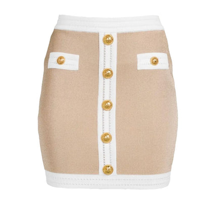 Balmain – Beiger Viskoserock