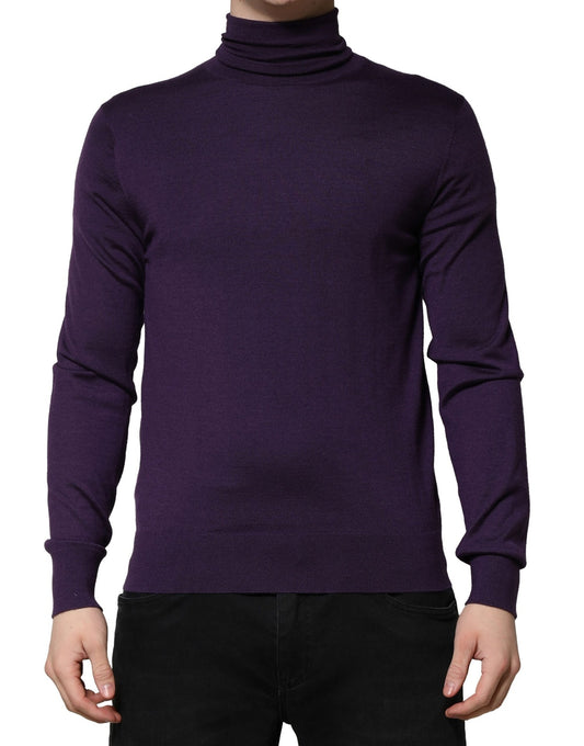 Dolce &amp; Gabbana Lila Kaschmir Rollkragenpullover