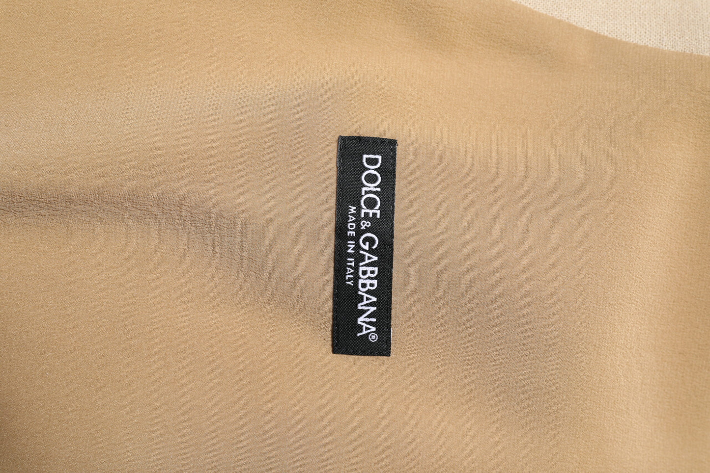 Dolce &amp; Gabbana Beige Leinenkleid Formale Herren Weste