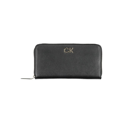 Calvin Klein – Schwarze Polyethylen-Geldbörse für Damen