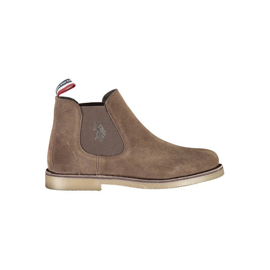 U.S. POLO ASSN. Herrenstiefel aus braunem Leder