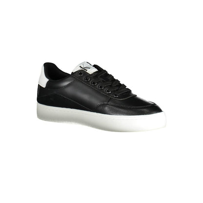 Calvin Klein Damen-Sneaker aus schwarzem Leder