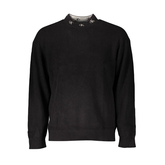 Calvin Klein Herrenpullover aus schwarzer Baumwolle