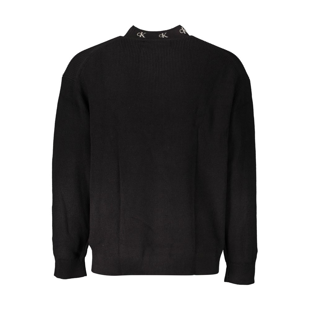 Calvin Klein Herrenpullover aus schwarzer Baumwolle