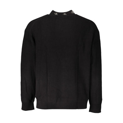 Calvin Klein Herrenpullover aus schwarzer Baumwolle