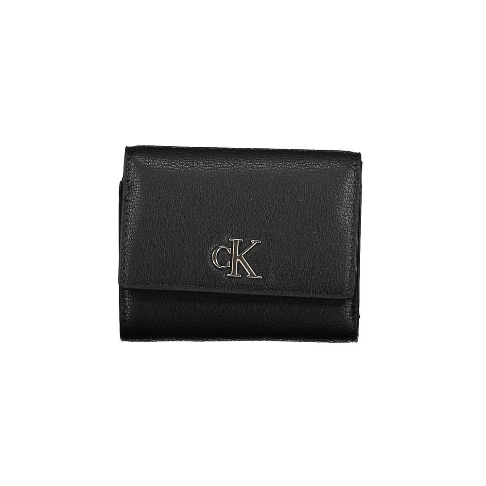 Calvin Klein Schwarze Polyester Damen Geldbörse