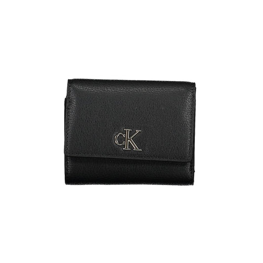 Calvin Klein Schwarze Polyester Damen Geldbörse