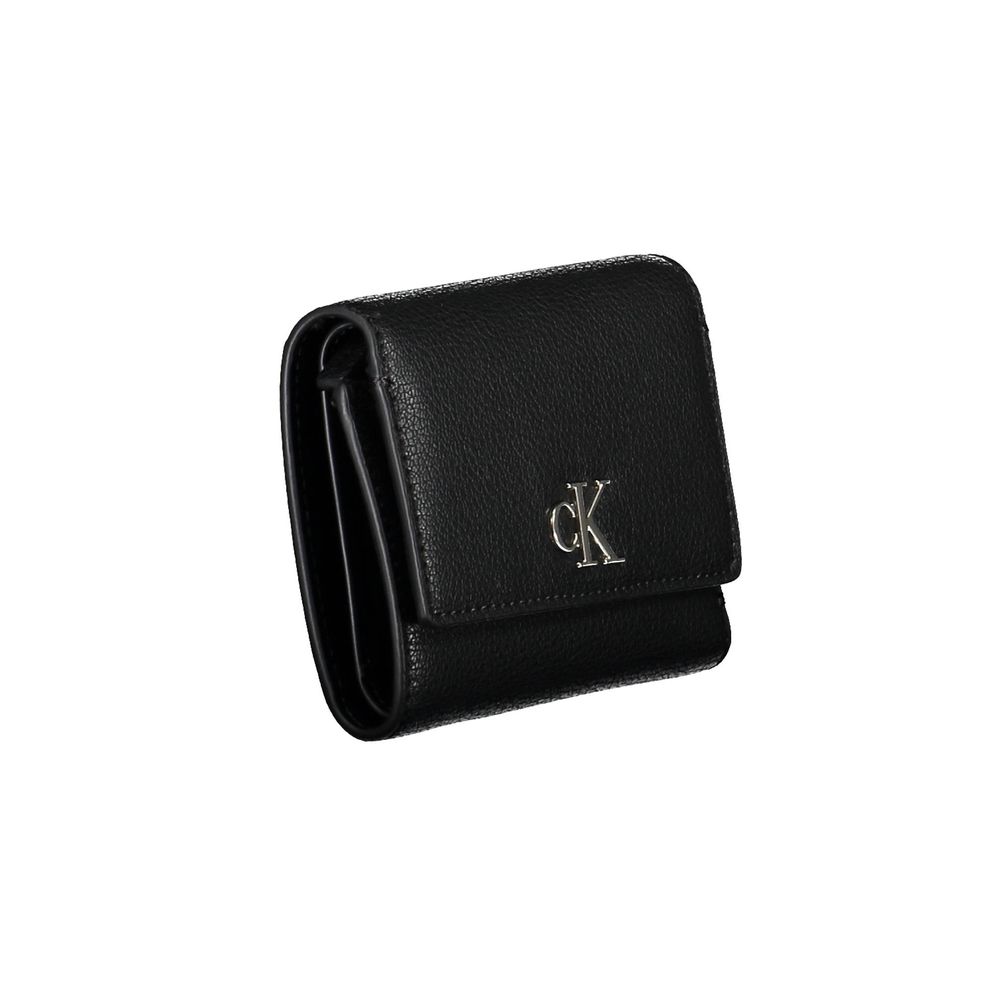 Calvin Klein Schwarze Polyester Damen Geldbörse