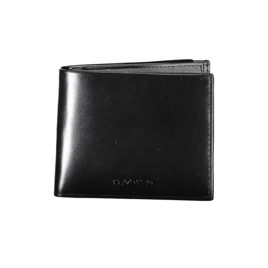 Calvin Klein Herren-Geldbörse aus schwarzem Leder