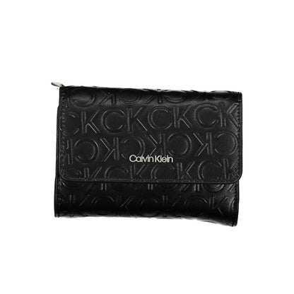 Calvin Klein – Schwarze Polyethylen-Geldbörse für Damen